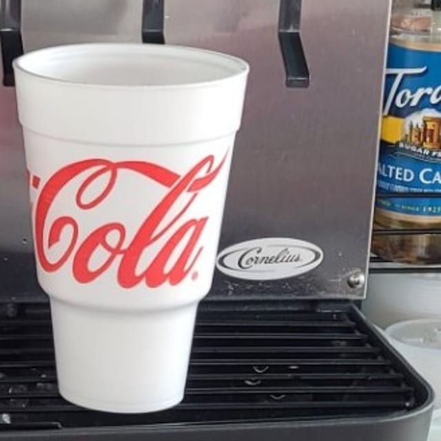 Large drink.