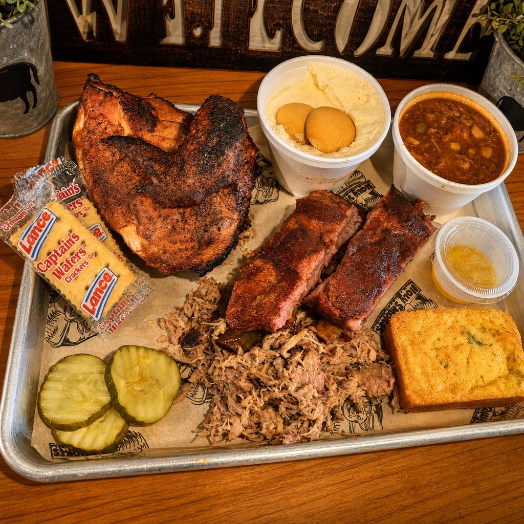 3 Meats & 2 Sides Combo.