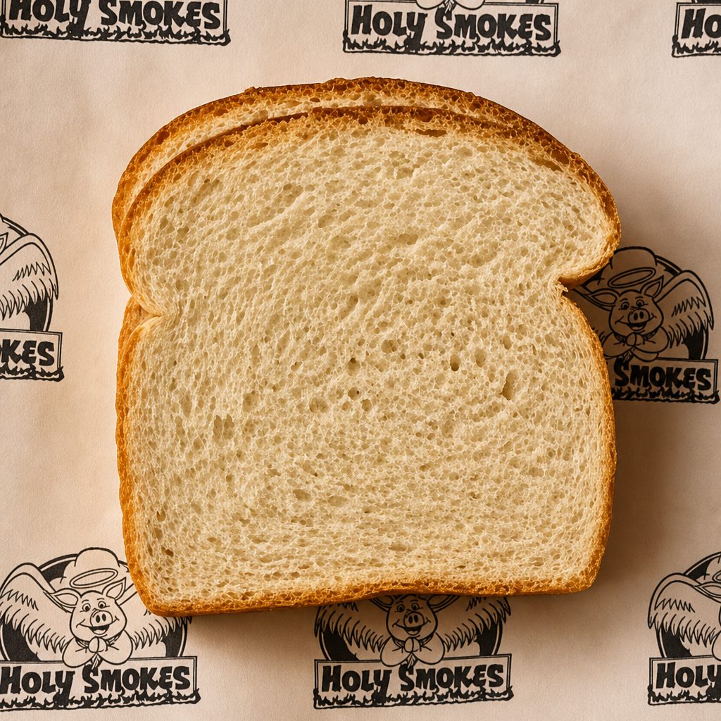 2 Pieces Of White Bread.