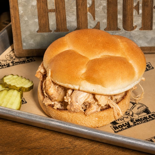Pulled Chicken Sandwich.