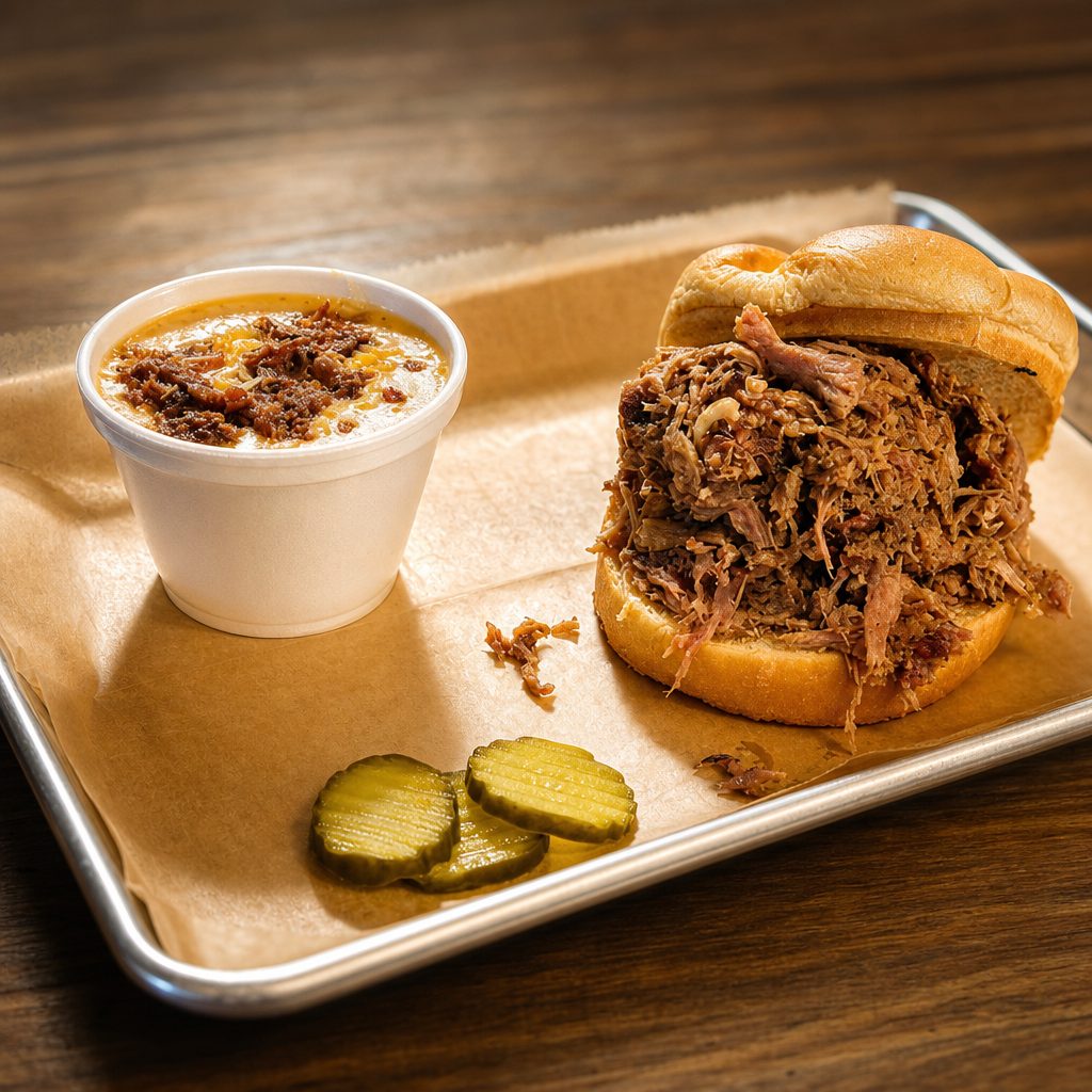 Pulled Pork Sandwich.