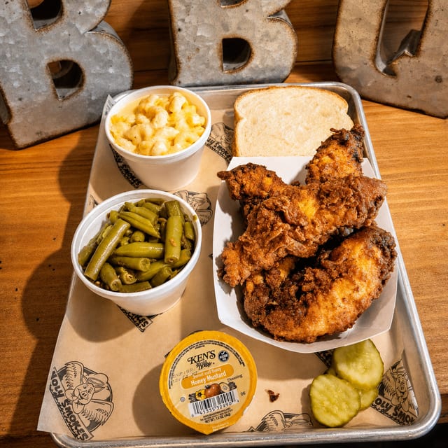 4 Piece Chicken Strips Dinner.